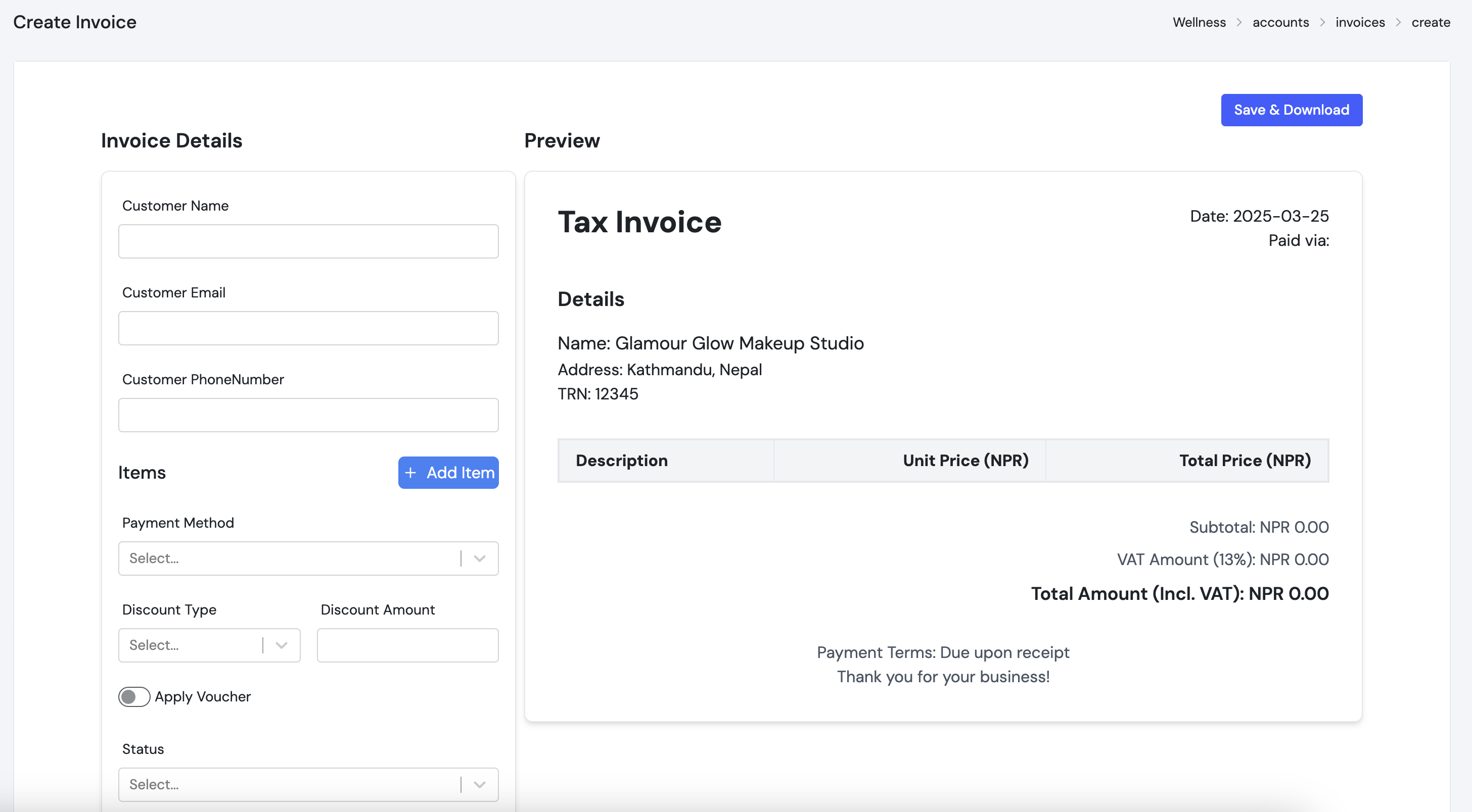 Invoice Generator